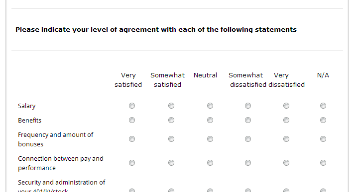 Template Highlight Employee Satisfaction Survey QuestionPro