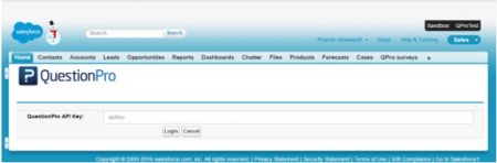 questionpro salesforce