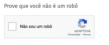 pergunta recaptcha