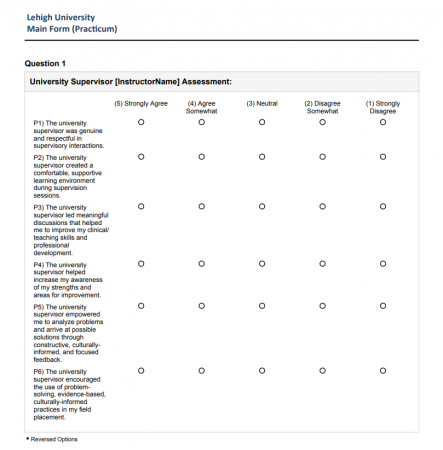 coursework evaluation tool