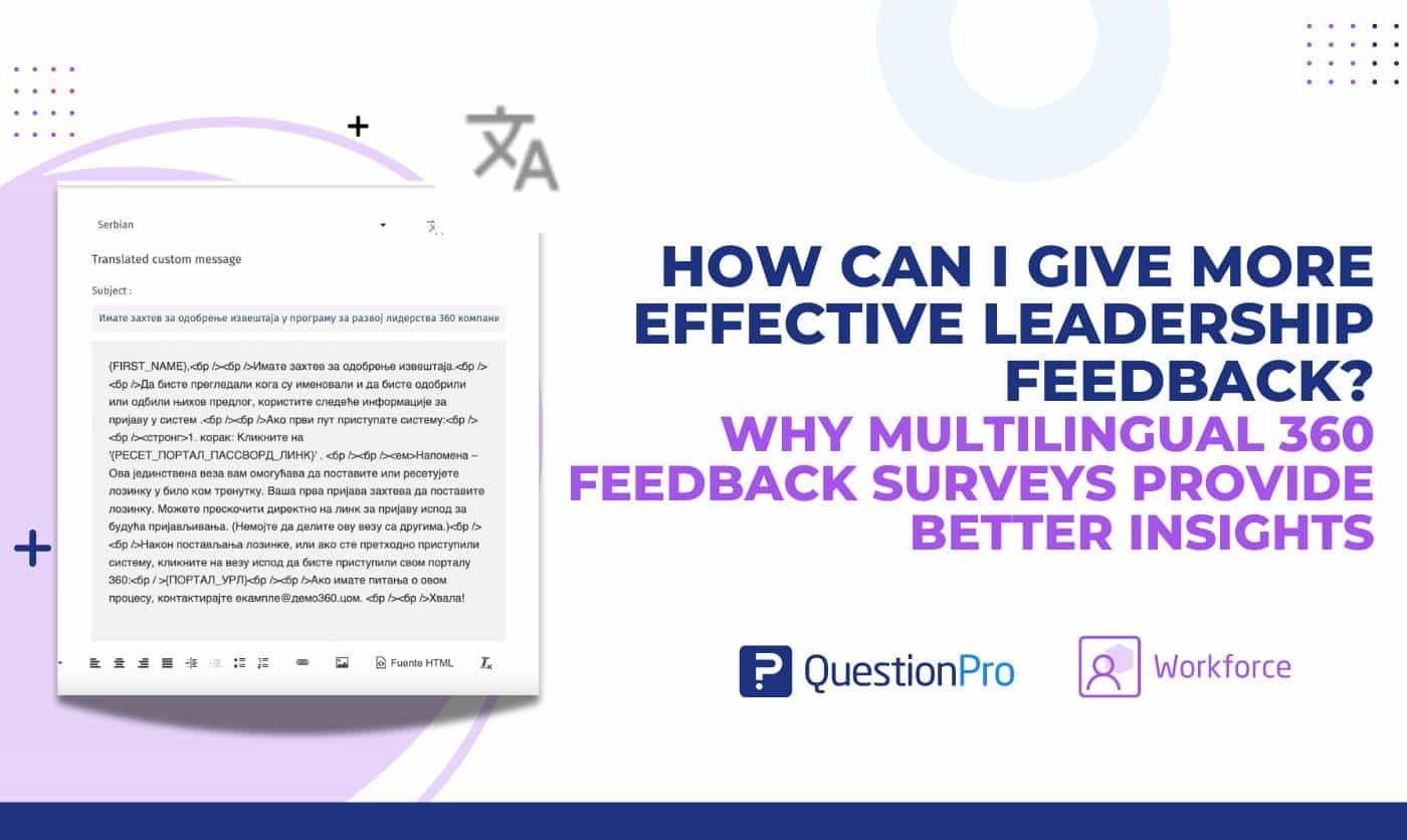 Why Multilingual 360 Feedback Surveys Provide Better Insights