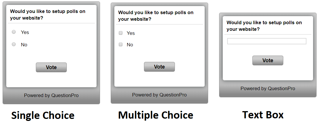 Create a Poll  QuestionPro