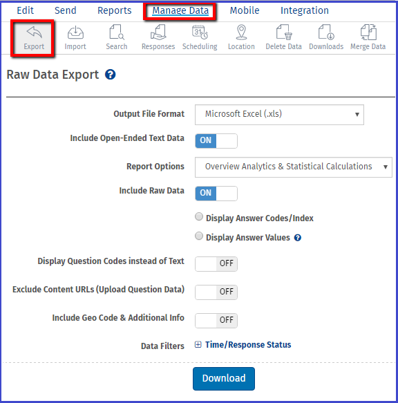 Spss Export Questionpro Survey Tools - spss export