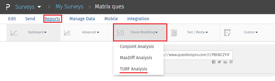 using turf analysis xlstat